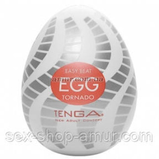 Мастурбатор-яйцо Tanga Egg Tornado зі спірально-геометричним рельєфом - Інтернет-магазин спільних покупок ToGether