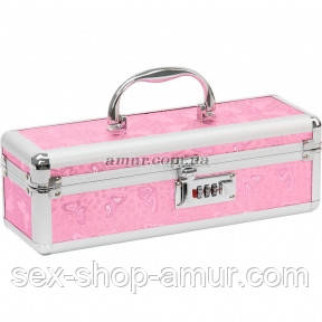 Кейс для зберігання секс-іграшок BMS Factory — The Toy Chest Lokable Vibrator Case, рожевий, з кодовим замком - Інтернет-магазин спільних покупок ToGether