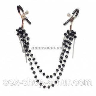 Затискачі для сосків Art of Sex — Nipple clamps Sexy Jewelry Black - Інтернет-магазин спільних покупок ToGether