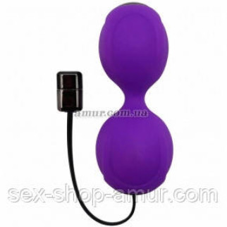 Вагінальні кульки з вібрацією Adrien Lastic Kegel Vibe, фіолетові - Інтернет-магазин спільних покупок ToGether