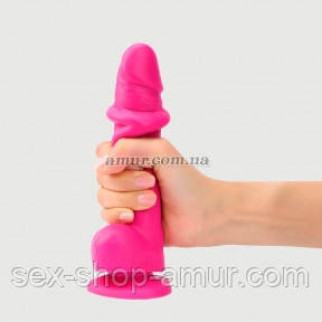 Фалоїмітатор Strap-On-Me Sliding Skin Realistic Dildo Fuchsia — S, ефект рухомої шкіри - Інтернет-магазин спільних покупок ToGether