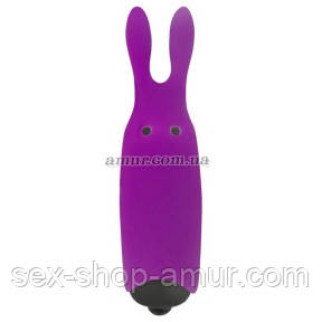 Вібропуля Adrien Lastic Pocket Vibe Rabbit, фіолетова, зі стимулювальними вушками - Інтернет-магазин спільних покупок ToGether