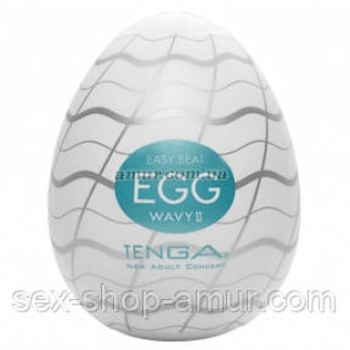 Мастурбатор-яйцо Tanga Egg Wavy II з подвійним хвилястим рельєфом - Інтернет-магазин спільних покупок ToGether