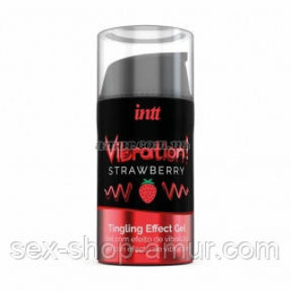 Рідкий вібратор Intt Vibration, зі смаком полуниці, 15 мл - Інтернет-магазин спільних покупок ToGether