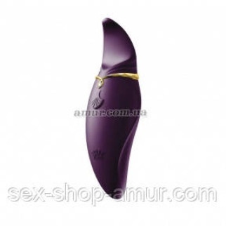 Вібратор 2в1 з язичком Zalo Hero Twilight Purple, кристал Swarovski - Інтернет-магазин спільних покупок ToGether