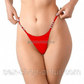 Сексуальні трусики зі стразовим написом Sexy Baby — Art of Sex, розмір XS-2XL, червоний - Інтернет-магазин спільних покупок ToGether