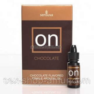 Збуджуваність краплі для клітора Sensuva — ON Arousal Oil for Her Chocolate, 5 мл, зі смаком шоколаду - Інтернет-магазин спільних покупок ToGether