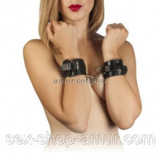 Наручники Leather Dominant Hand Cuffs чорні - Інтернет-магазин спільних покупок ToGether