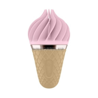 Мороженка спінатор Satisfyer Lay-On — Sweet Treat PinkBrown - Інтернет-магазин спільних покупок ToGether