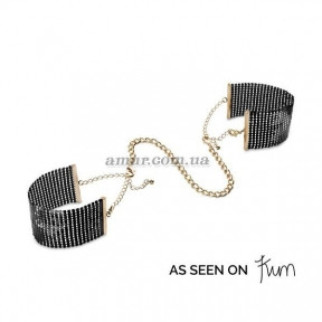 Наручники Bijoux Indiscrets Desir Metallique Handcuffs — Black, металеві браслети - Інтернет-магазин спільних покупок ToGether