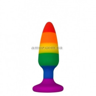 Анальний корок Wooomy Hiperloo Silicone Rainbow Plug S - Інтернет-магазин спільних покупок ToGether