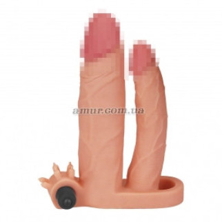 Насадка на член Pleasure X Tender Vibrating Double Penis Sleeve Add 1 - Інтернет-магазин спільних покупок ToGether
