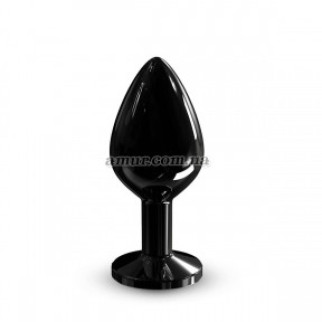 Металева анальна корка з прикрасою у формі кристала Dorcel — Diamond Plug, M, чорна - Інтернет-магазин спільних покупок ToGether