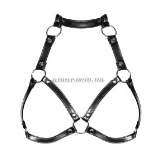 Портупея на груди Obsessive A740 harness, чорна, OS, штучна шкіра - Інтернет-магазин спільних покупок ToGether