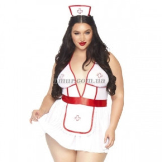 Костюм медсестри Leg Avenue Nightshift Nurse XLXXL, плаття, трусики, шапочка - Інтернет-магазин спільних покупок ToGether