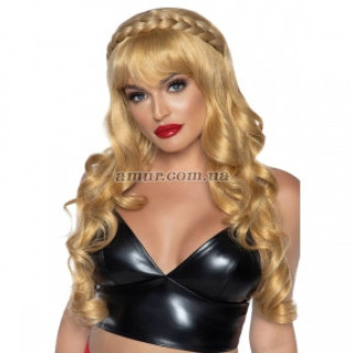 Парик Leg Avenue Long curly bang wig with braid, блонд - Інтернет-магазин спільних покупок ToGether
