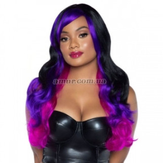 Перука Leg Avenue Allure Multi Color Wig, чорний-фіолетовий - Інтернет-магазин спільних покупок ToGether
