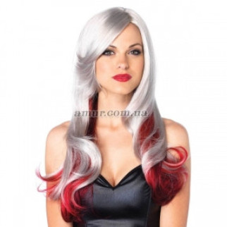 Перука Leg Avenue Allure Multi Color Wig, сірий із червоним - Інтернет-магазин спільних покупок ToGether