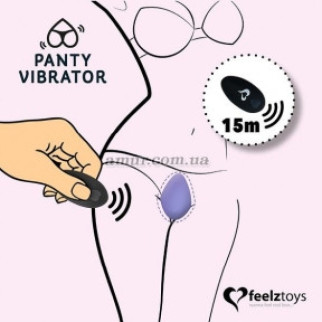 Вібратор у трусики FeelzToys Panty Vibrator Purple з пультом ДК, сумочка-чохол - Інтернет-магазин спільних покупок ToGether