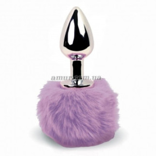 Анальна пробка FeelzToys — Bunny Tails, з фіолетовим хвостиком - Інтернет-магазин спільних покупок ToGether