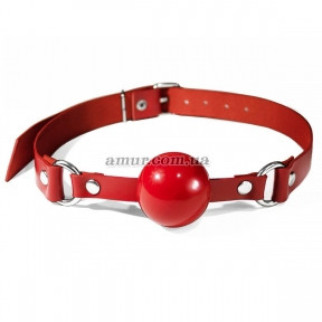Капелюх силіконовий Feral Feelings Silicon Ball Gag, червоний ремінь, червона кулька - Інтернет-магазин спільних покупок ToGether