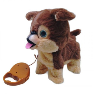 Интерактивна собачка на поводке коричневая MIC (K14703) (227368)  - Інтернет-магазин спільних покупок ToGether