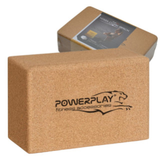 Блок для йоги PowerPlay PP_4006 з пробкового дерева Cork Yoga Block - Інтернет-магазин спільних покупок ToGether