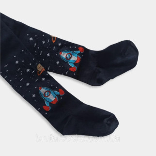 Колготи для хлопчика з малюнком космос Twinsocks р.-86-92,98-104,110-116 сірий , синій 110-116 / 5-6 років, Темно-синій - Інтернет-магазин спільних покупок ToGether