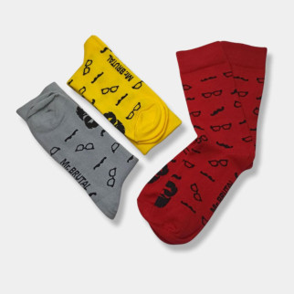 Носки чоловічі високі демісезонні ТМ Twinsecks "Mr.Brutal" р.41-43, 43-45 червоні, сірі, жовті сірі, 27 / L / 41-43 - Інтернет-магазин спільних покупок ToGether