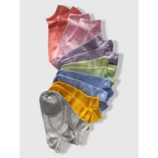 Короткі шкарпетки жіночі однотонні Twinsocks р-23-25 (38-40) сірий, чорний, білий, жовтий, бузок, персиковий Білий - Інтернет-магазин спільних покупок ToGether