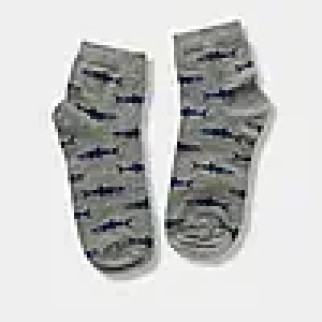 Шкарпетки для хлопчика з принтом акули Twinsocks р.18-20(29-31), 22-24(35-38) темно-синій, джинс, сірий 22-24(35-38), Сірий - Інтернет-магазин спільних покупок ToGether
