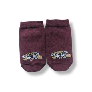 Дитячі шкарпетки малюкам від 6 міс. до 18 м. коричневі "Собачки" - Інтернет-магазин спільних покупок ToGether