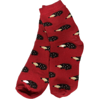 Шкарпетки махрові жіночі / теплі шкарпетки новорічні для жінок Червоний Їжачок - Інтернет-магазин спільних покупок ToGether