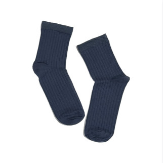 Шкарпетки однотонні в рубчик дитячі шкарпетки білі, сірі, чорні, рожеві, коричневі, бежеві / Джинс, 10-12 - Інтернет-магазин спільних покупок ToGether