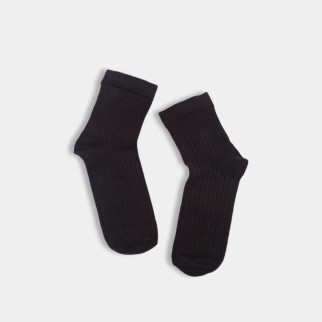 Шкарпетки однотонні в рубчик  дитячі шкарпетки білі, сірі, чорні, рожеві, коричневі, бежеві / Шоколад, 10-12 - Інтернет-магазин спільних покупок ToGether