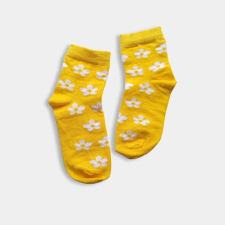Шкарпетки дитячі для дівчинки  ⁇  жовті, фіолетові, зелені, червоні шкарпетки для дівчинки 22-24 (35-38), Жовтий - Інтернет-магазин спільних покупок ToGether