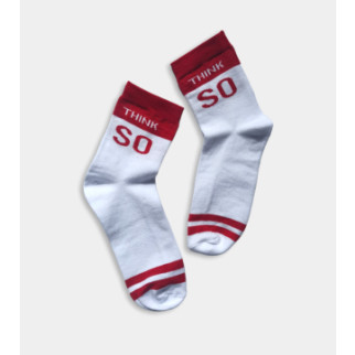 Шкарпетки дитячі спорт, шкарпетки з написом 18-20, Білий + червоний - Інтернет-магазин спільних покупок ToGether