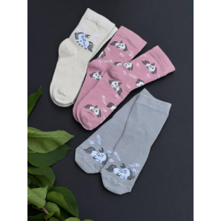 Дитячі високі шкарпетки для дівчинки з єдинорогом | Шкарпетки з принтом для дівчинки. - Інтернет-магазин спільних покупок ToGether