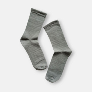Високі жіночі шкарпетки в рубчик на кожен день: сірі, чорні, білі, бежеві та крем р. 36-39 Сірий - Інтернет-магазин спільних покупок ToGether