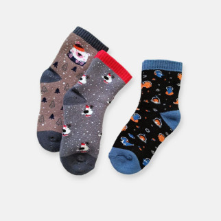 Махрові шкарпетки дитячі на зиму з принтами: снігурі, ведмідь, динозаврики р. 14-16, 18-20, 22-24 - Інтернет-магазин спільних покупок ToGether