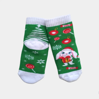 Махрові шкарпетки дитячі новорічні Зайчик - Інтернет-магазин спільних покупок ToGether