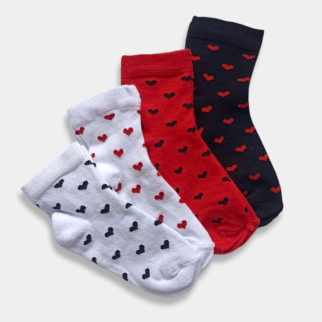 Шкарпетки для дівчинки з принтом серця Twinsocks  18-20(27-32), 22-24(33-37) - Інтернет-магазин спільних покупок ToGether