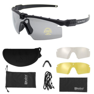 Тактичні  окуляри Daisy  чорні з поляризацією   - Інтернет-магазин спільних покупок ToGether