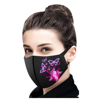 Тканинна маска для обличчя з красивим принтом, що миються, багаторазова маска, легко дихати в ній - Інтернет-магазин спільних покупок ToGether