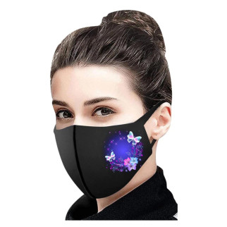 Тканинна маска для обличчя з красивим принтом, що миються, багаторазова маска, легко дихати в ній - Інтернет-магазин спільних покупок ToGether