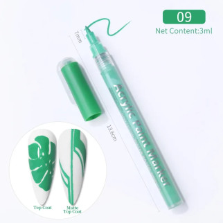 Акриловий 3D маркер для нігтів водонепроникний LILYCUTE Зелений графіті малювати на нігтях 54320-9 - Інтернет-магазин спільних покупок ToGether