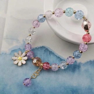 Елегантний кристалічний браслет для жінок браслет з квіткою з бісеру - Інтернет-магазин спільних покупок ToGether