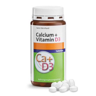 Вітаміни Sanct Bernhard Calcium + D3 "Кальцій 400 мг. + вітамін D3 400 м.о.", 150 шт., Німеччина - Інтернет-магазин спільних покупок ToGether