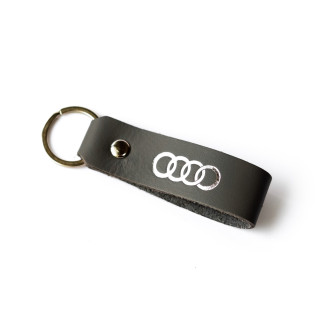 Брелок-петля с логотипом авто "Audi" сірий з посрібленням. - Інтернет-магазин спільних покупок ToGether