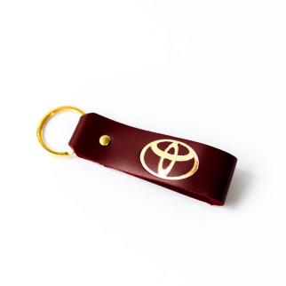 Брелок-петля з логотипом авто "Toyota" бордо з позолотою. - Інтернет-магазин спільних покупок ToGether